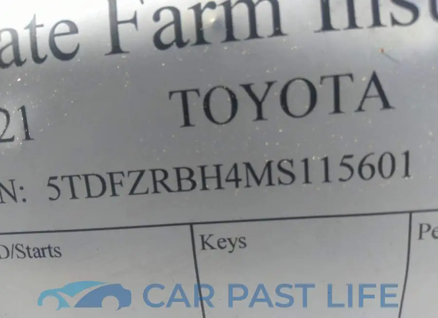 5TDFZRBH4MS115601# 9