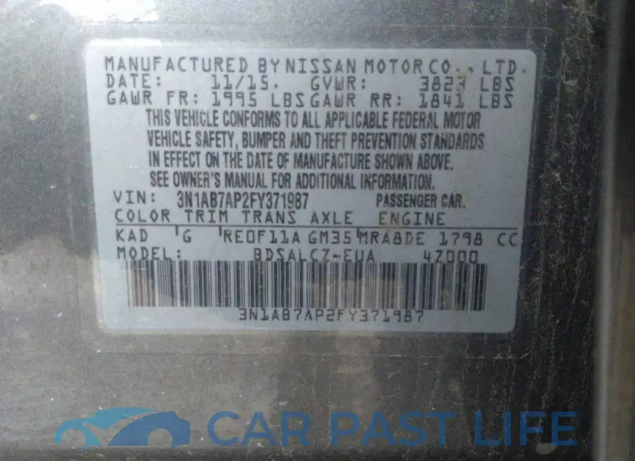3N1AB7AP2FY371987# 9