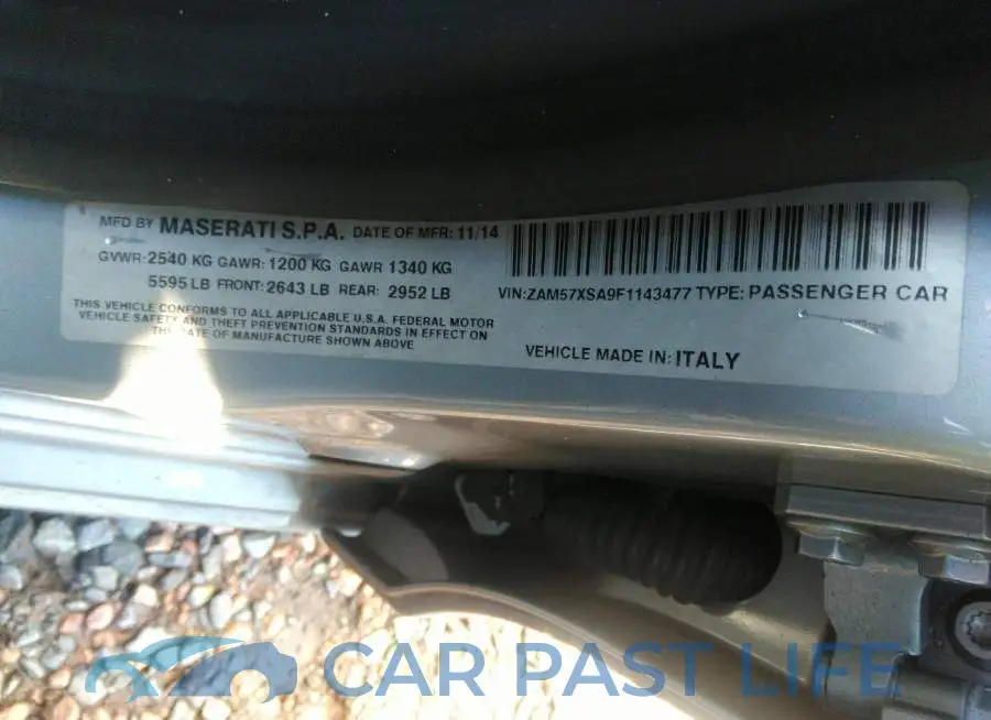 ZAM57XSA9F1143477# 9