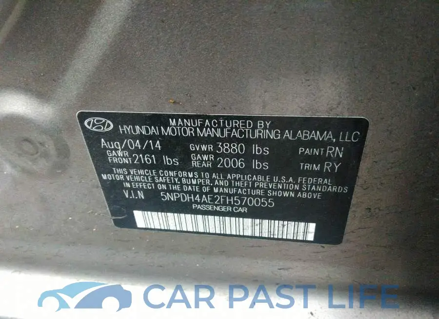 5NPDH4AE2FH570055# 9