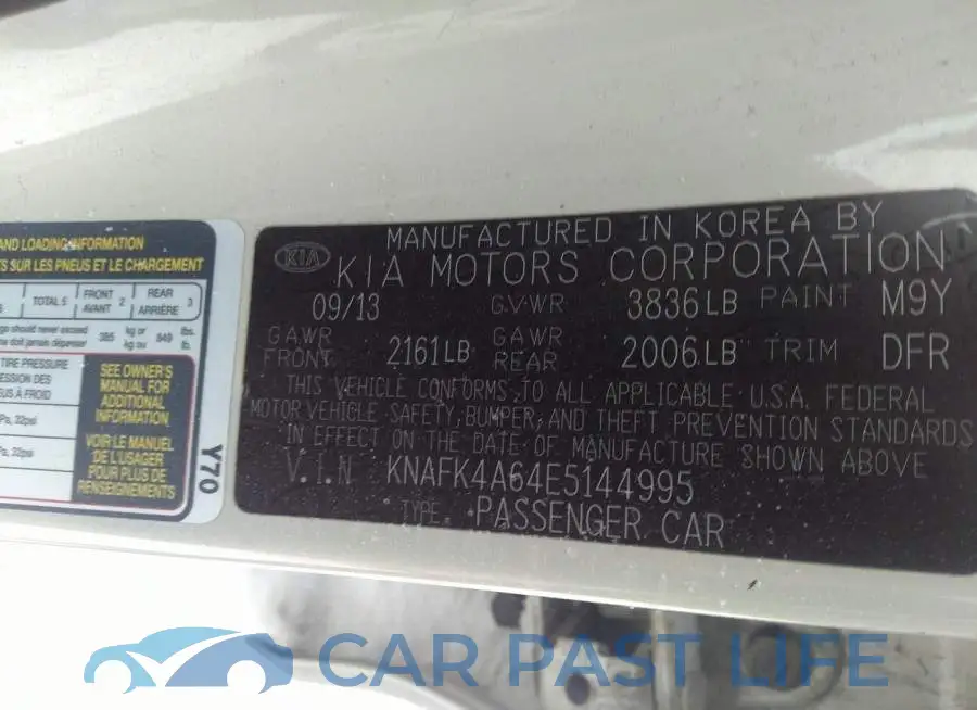 KNAFK4A64E5144995# 9