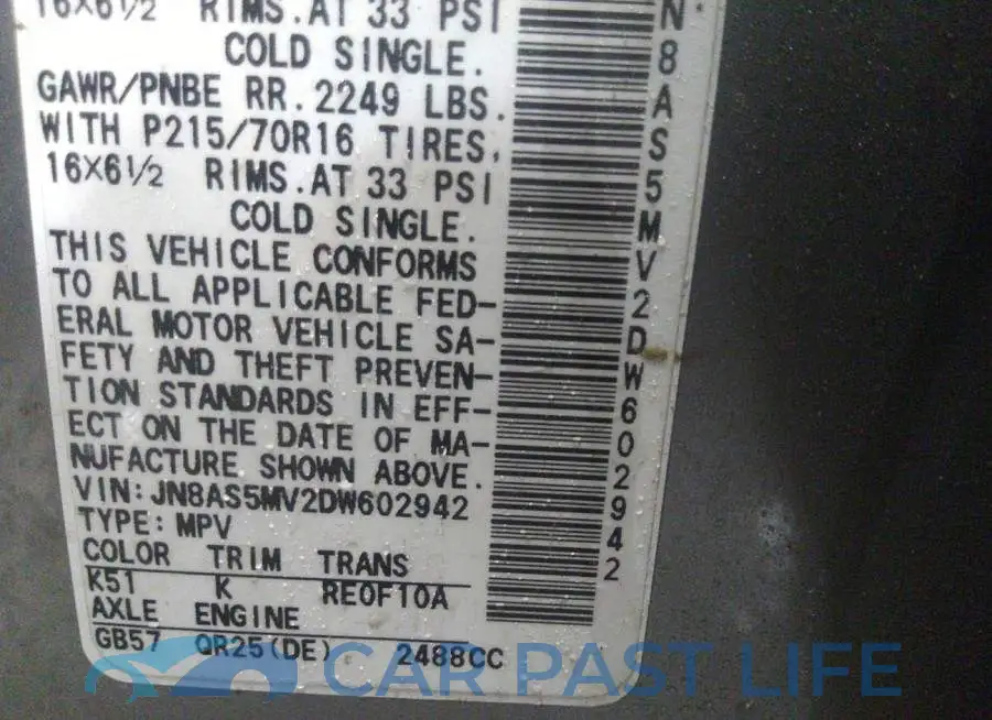 JN8AS5MV2DW602942# 9
