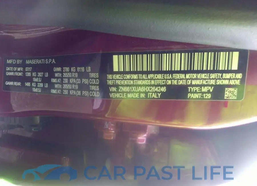 ZN661XUA6HX264246# 9