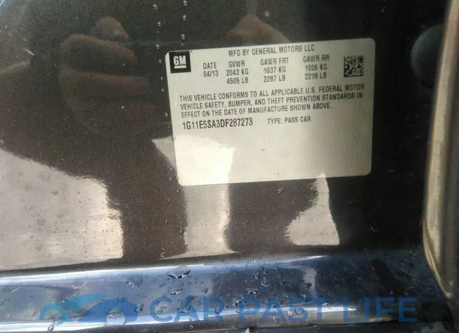 1G11E5SA3DF287273# 9