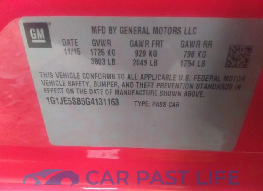 1G1JE5SB5G4131163# 9