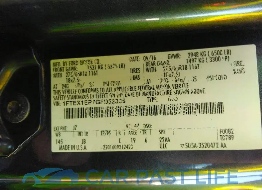 1FTEX1EP7GFD52335# 9