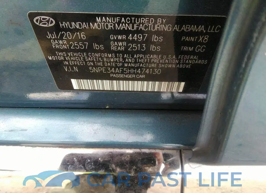 5NPE34AF5HH474130# 9