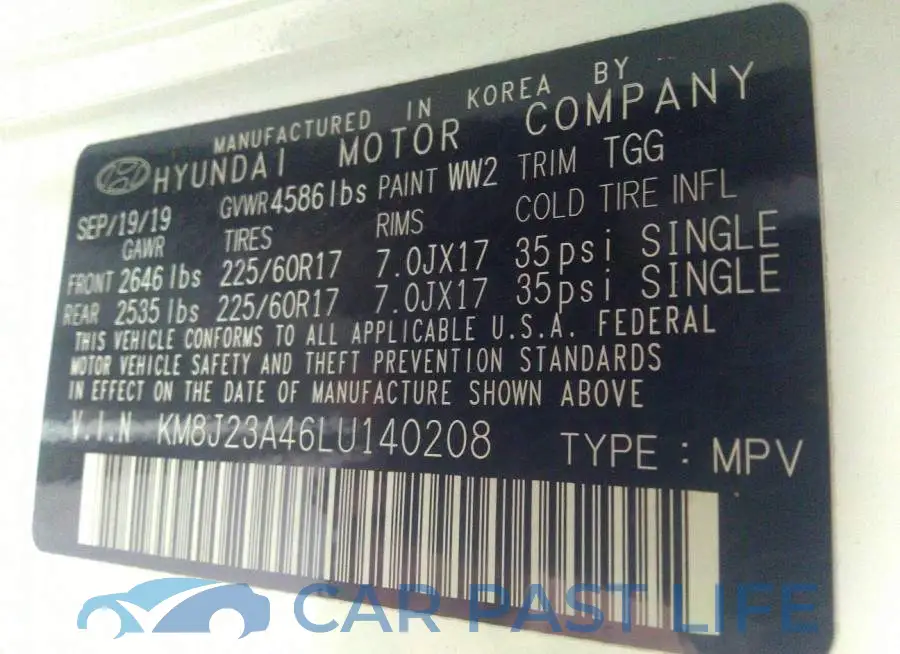 KM8J23A46LU140208# 9