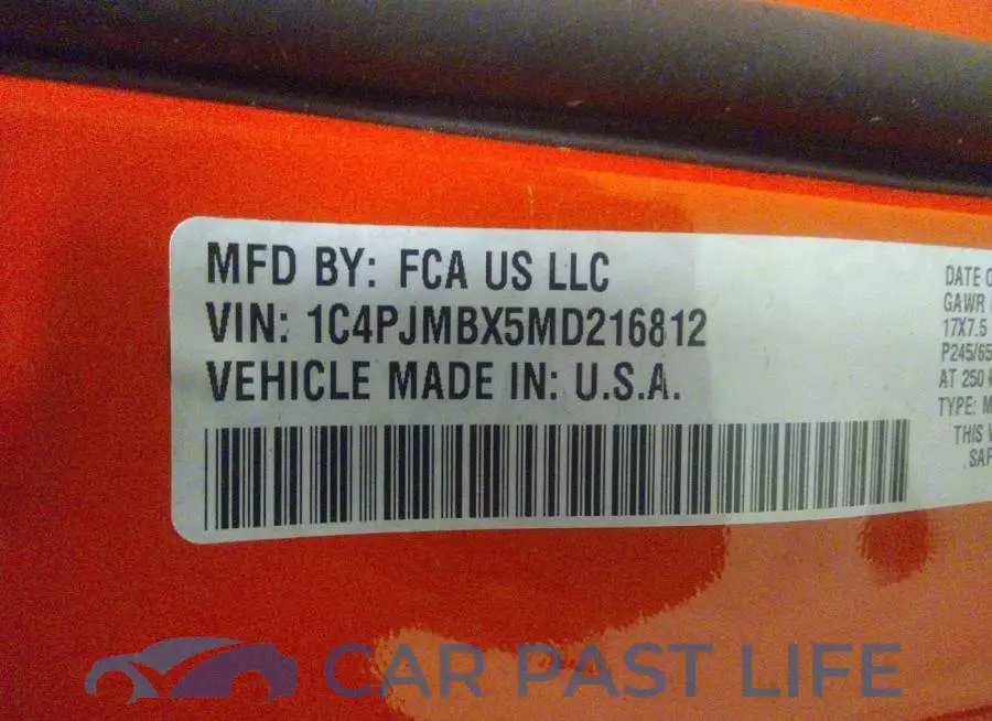 1C4PJMBX5MD216812# 9