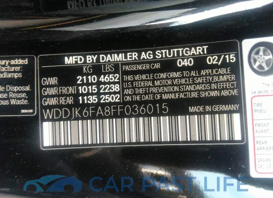 WDDJK6FA8FF036015# 9