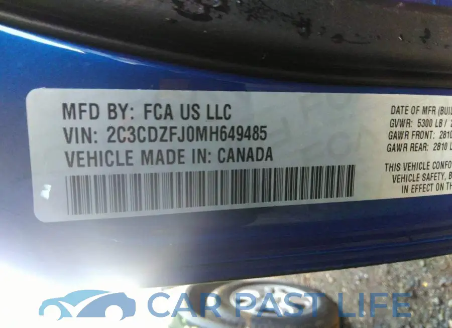 2C3CDZFJ0MH649485# 9