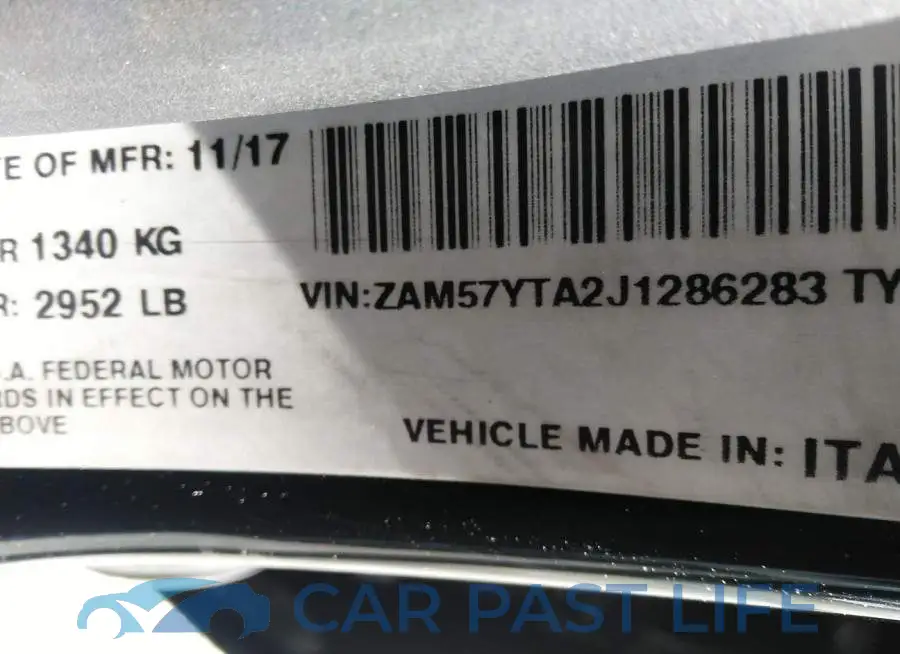 ZAM57YTA2J1286283# 9