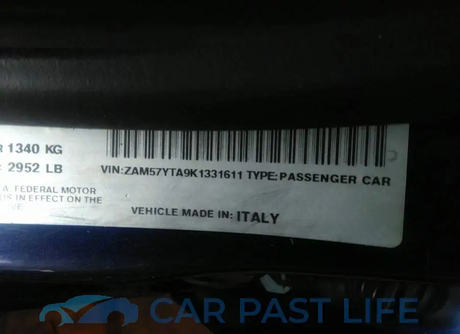 ZAM57YTA9K1331611# 9