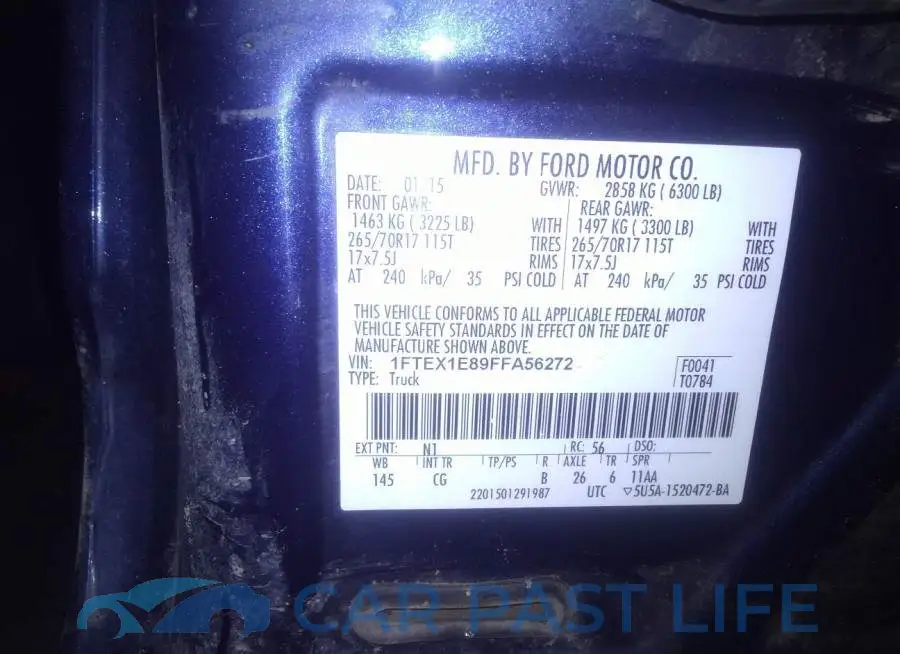 1FTEX1E89FFA56272# 9