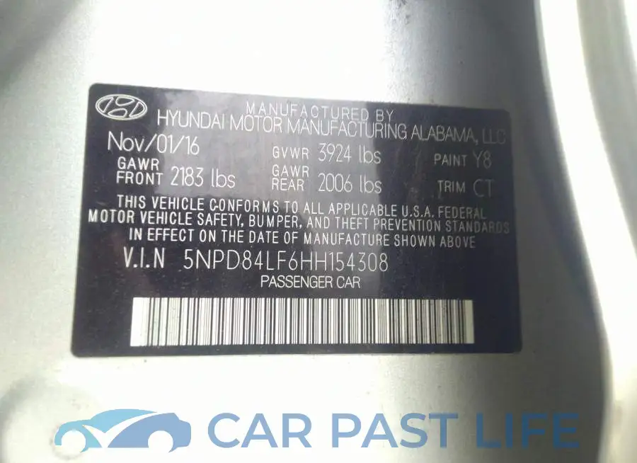 5NPD84LF6HH154308# 9