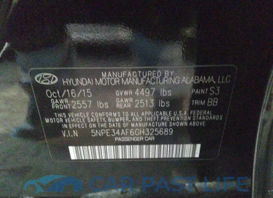 5NPE34AF6GH325689# 9