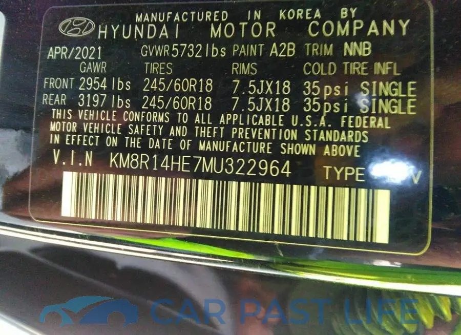 KM8R14HE7MU322964# 9