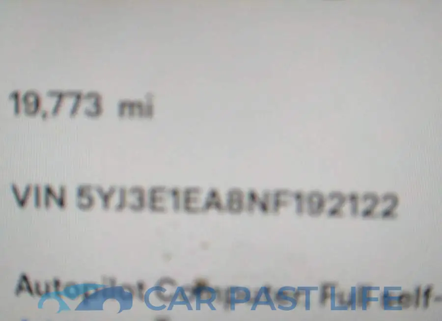 5YJ3E1EA8NF192122# 9