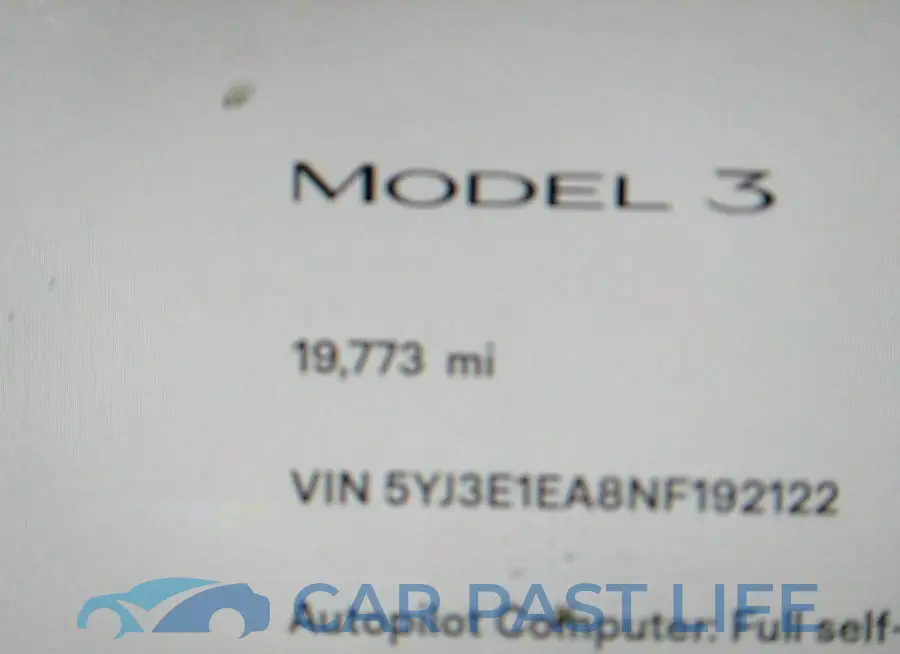 5YJ3E1EA8NF192122# 7