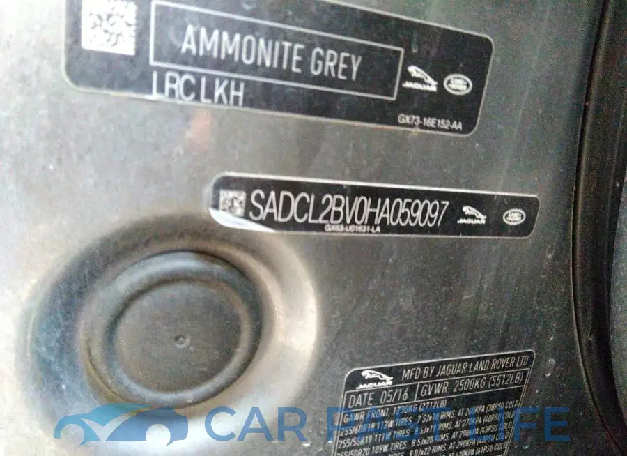 SADCL2BV0HA059097# 9