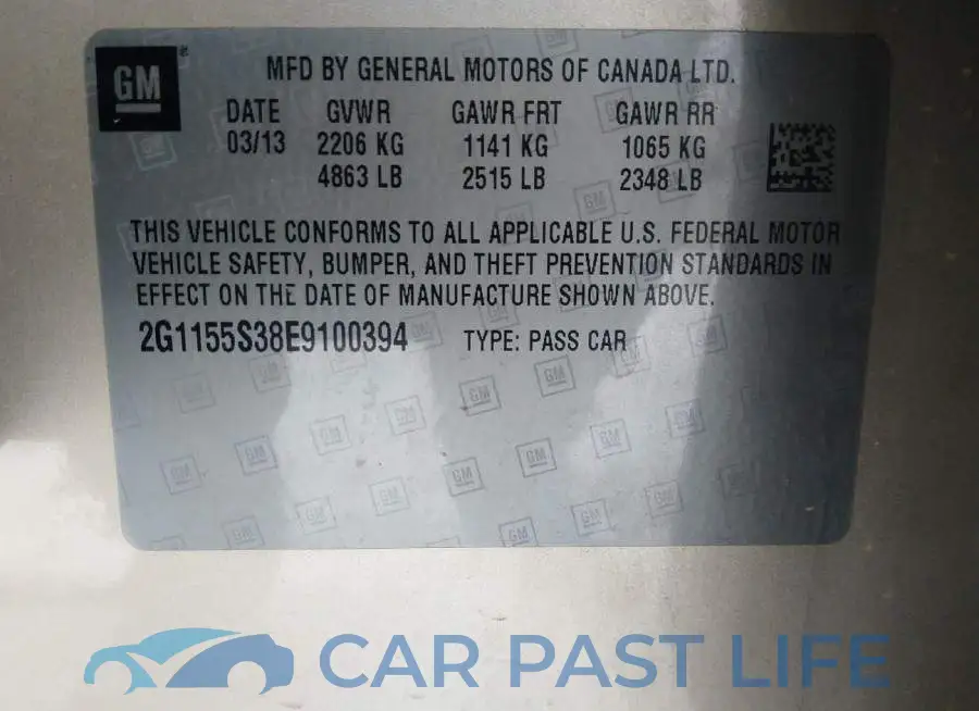 2G1155S38E9100394# 9