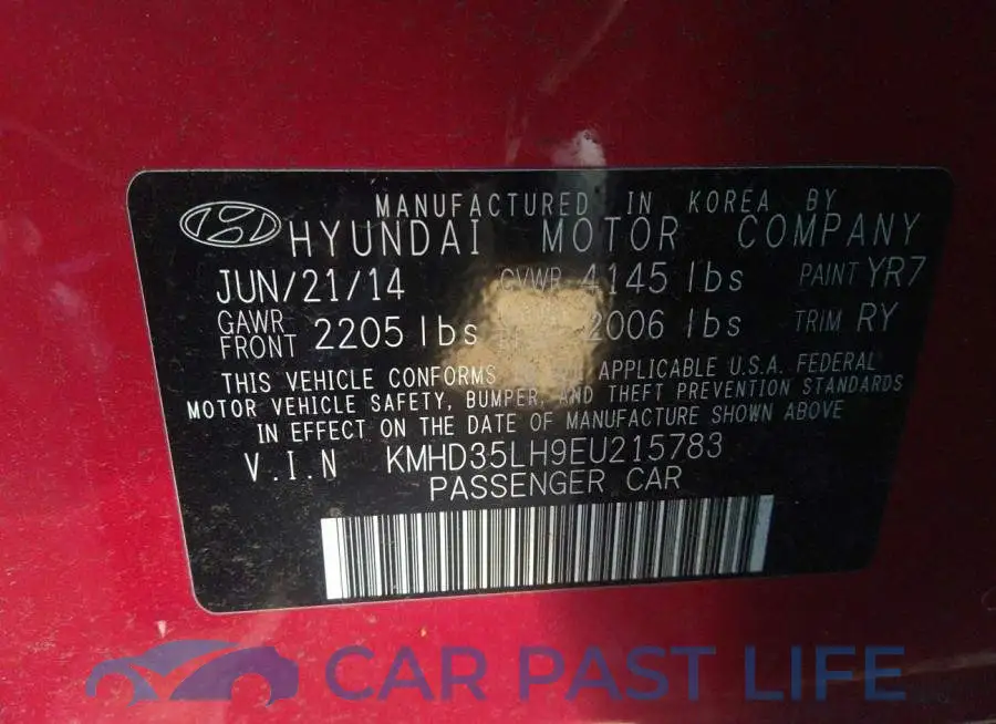 KMHD35LH9EU215783# 9