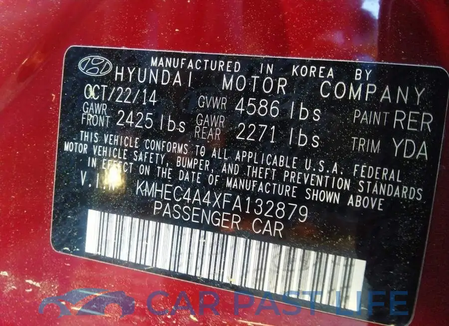 KMHEC4A4XFA132879# 9