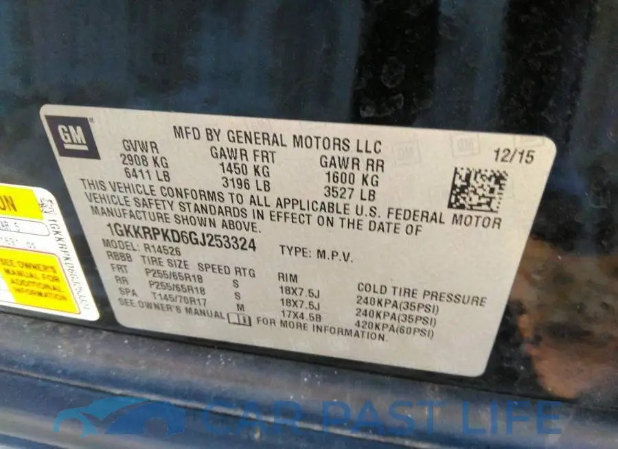 1GKKRPKD6GJ253324# 9