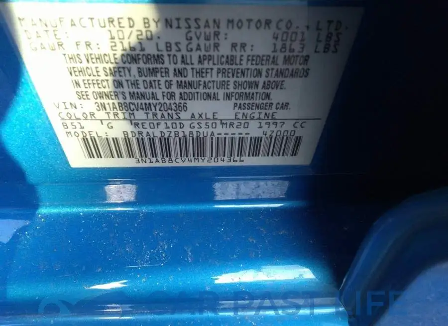 3N1AB8CV4MY204366# 9