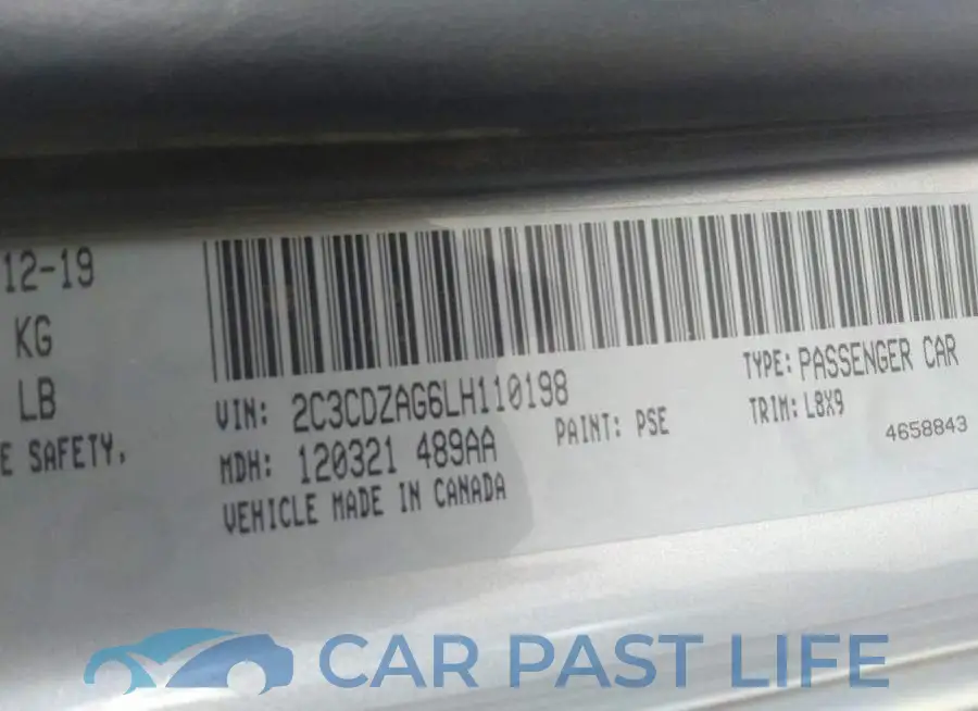 2C3CDZAG6LH110198# 9