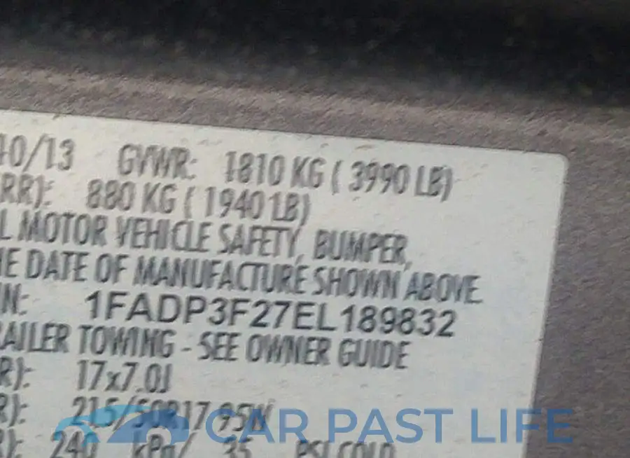 1FADP3F27EL189832# 9