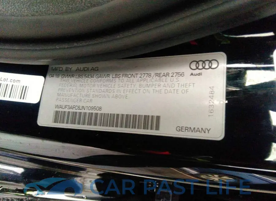 WAUF3AFC6JN109508# 9