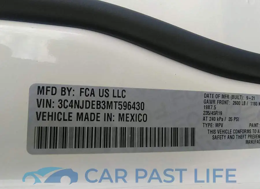 3C4NJDEB3MT596430# 9