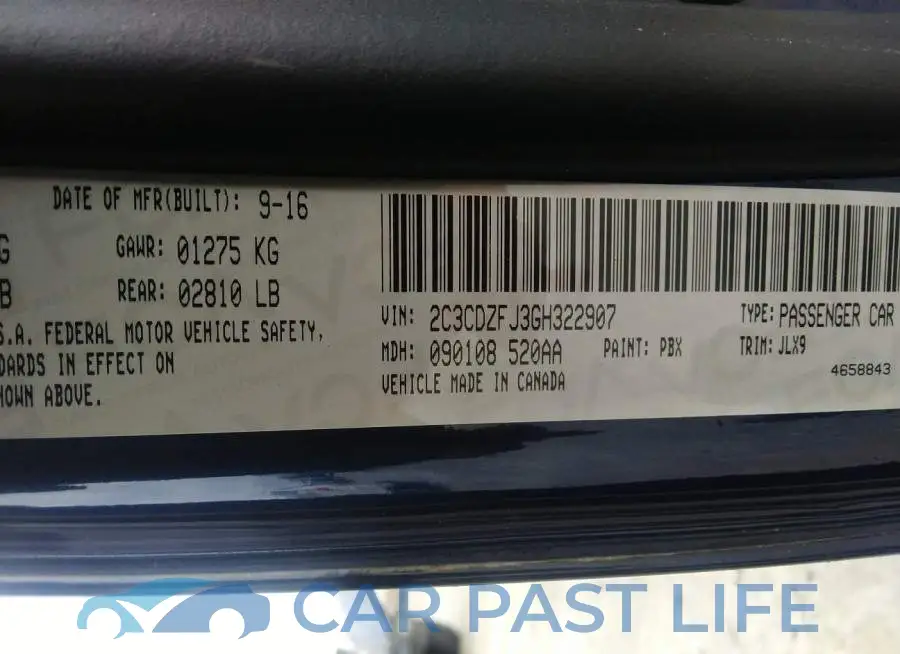 2C3CDZFJ3GH322907# 9