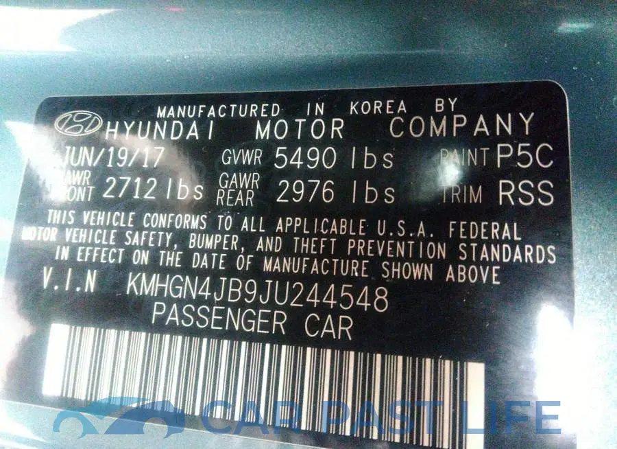 KMHGN4JB9JU244548# 9