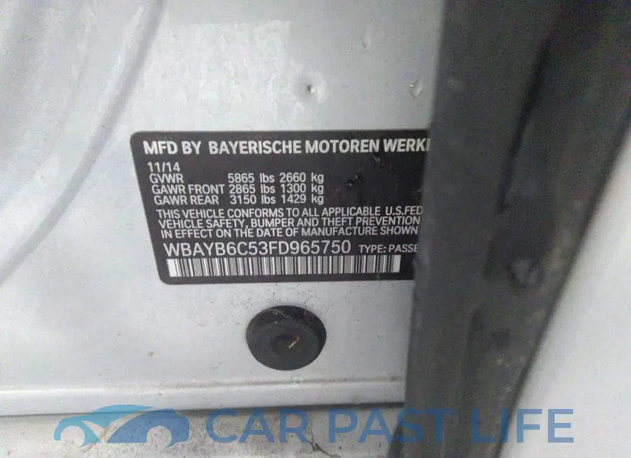 WBAYB6C53FD965750# 9