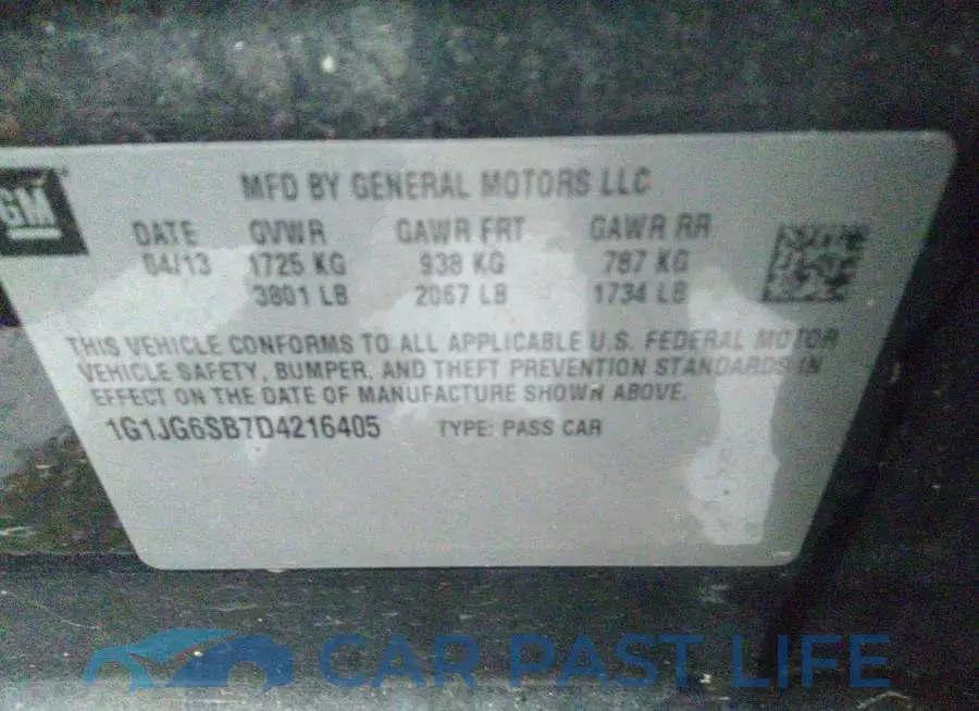 1G1JG6SB7D4216405# 9