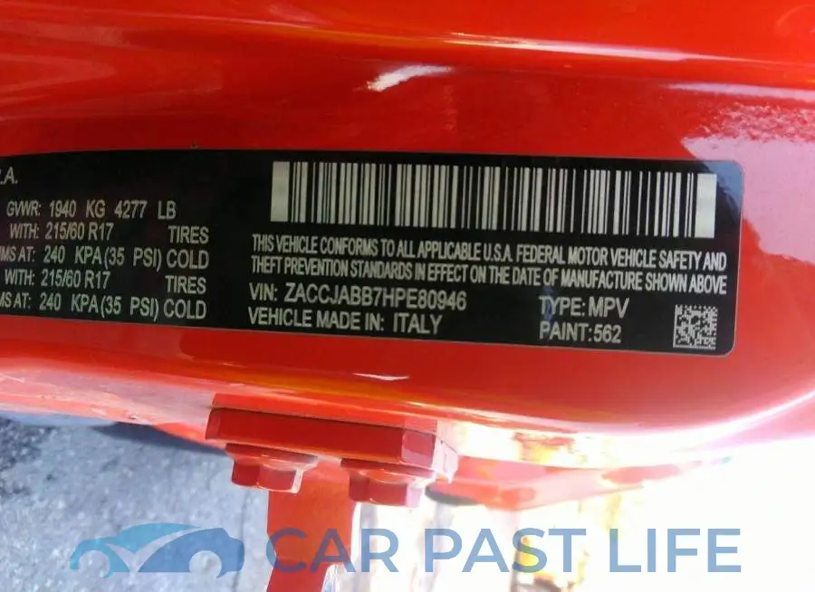 ZACCJABB7HPE80946# 9