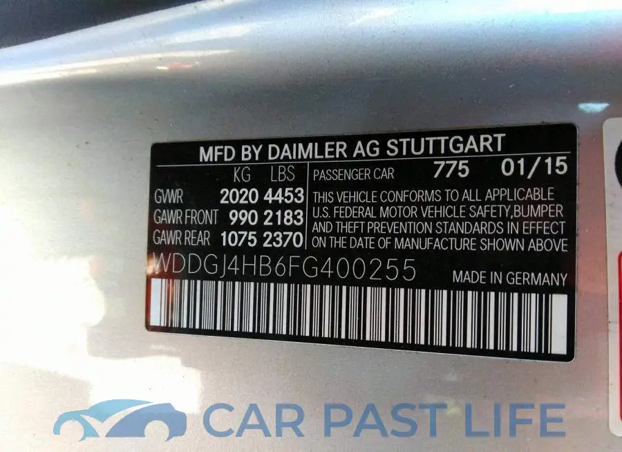 WDDGJ4HB6FG400255# 9