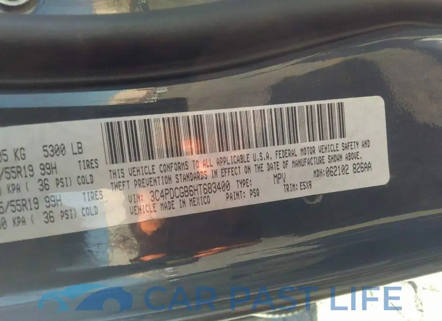 3C4PDCGB6HT683400# 9