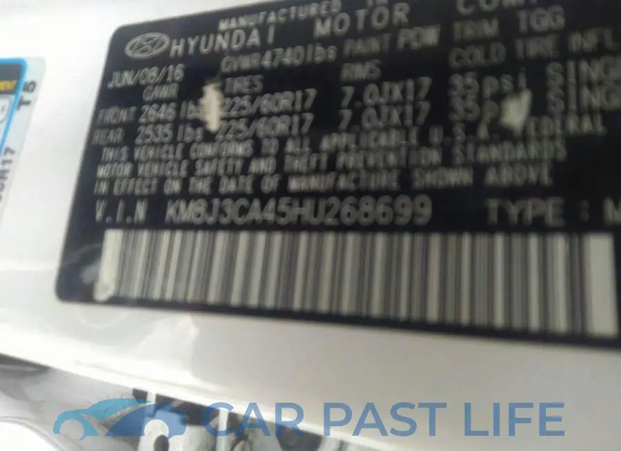 KM8J3CA45HU268699# 9