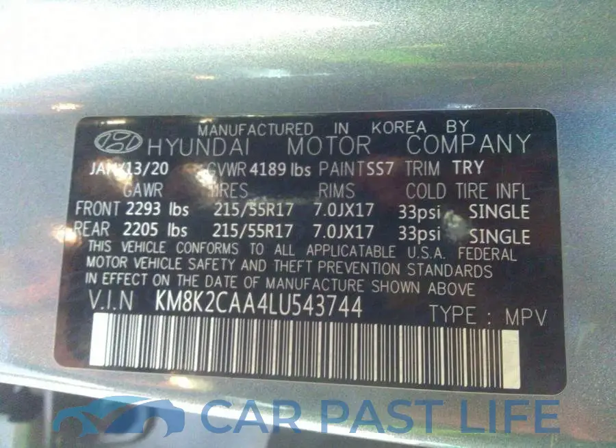 KM8K2CAA4LU543744# 9