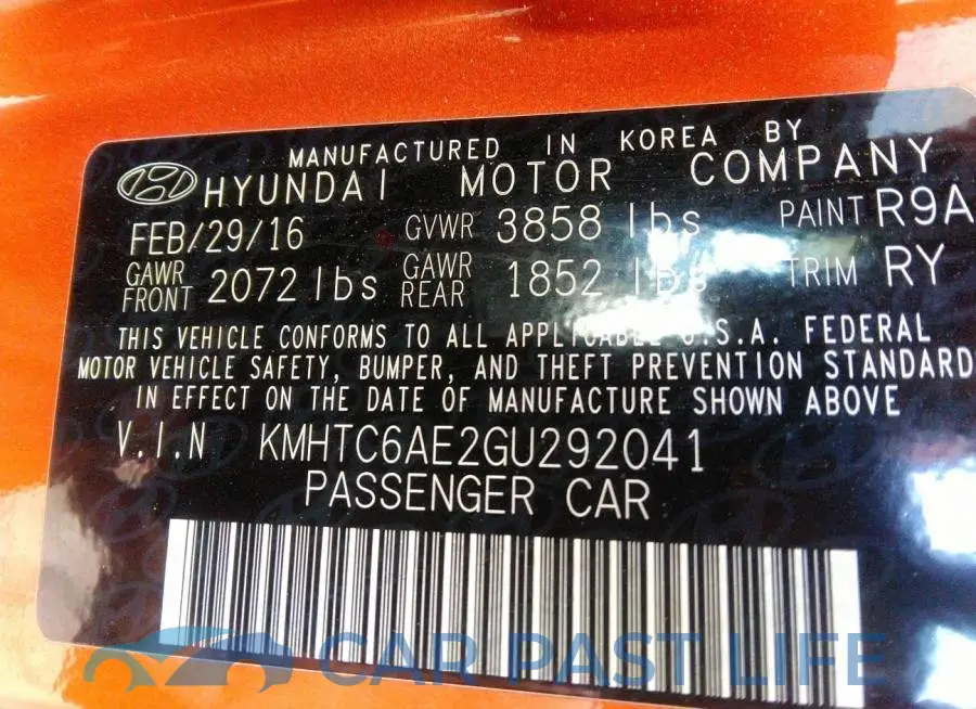 KMHTC6AE2GU292041# 9