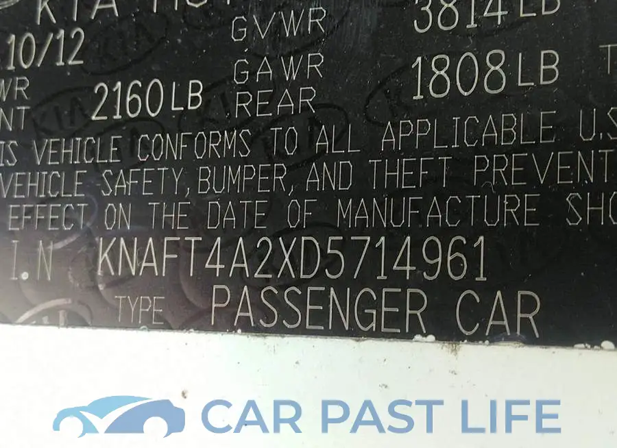 KNAFT4A2XD5714961# 9