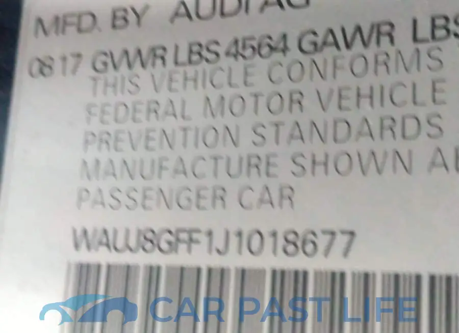 WAUJ8GFF1J1018677# 9