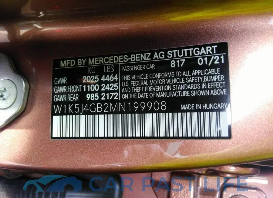 W1K5J4GB2MN199908# 9