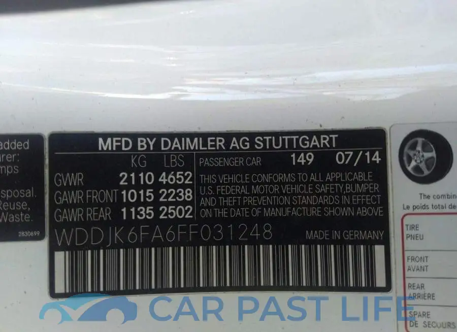 WDDJK6FA6FF031248# 9