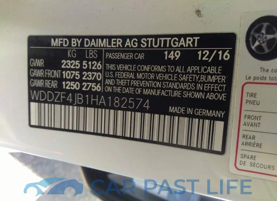 WDDZF4JB1HA182574# 9