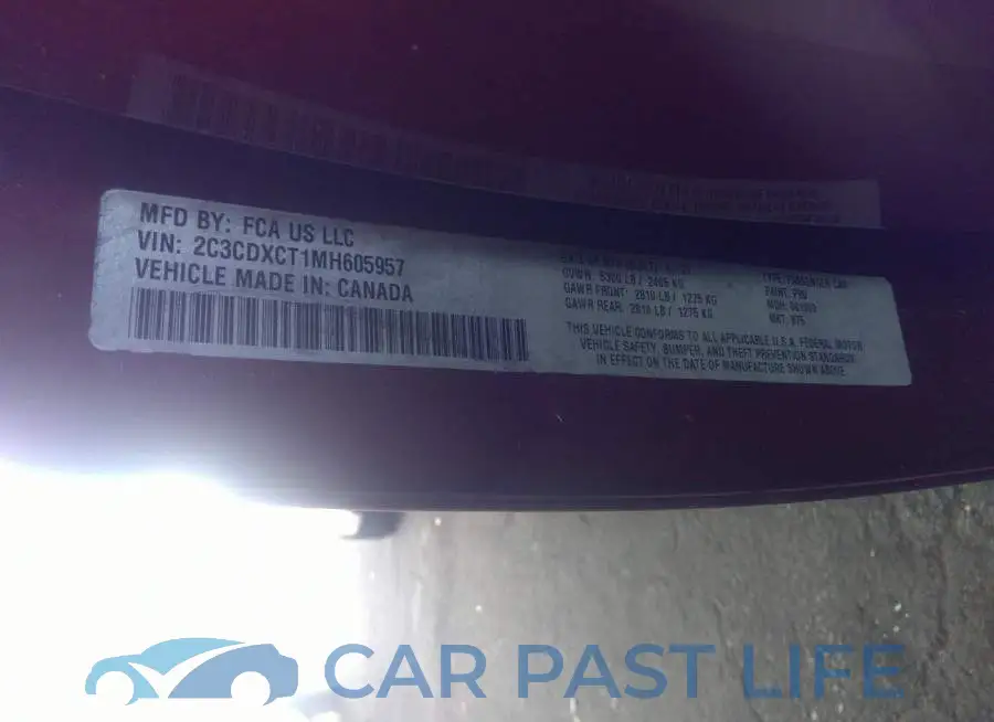 2C3CDXCT1MH605957# 9