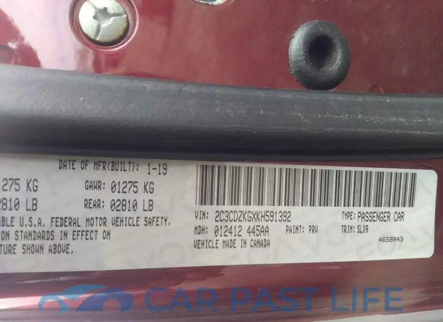 2C3CDZKGXKH591392# 9